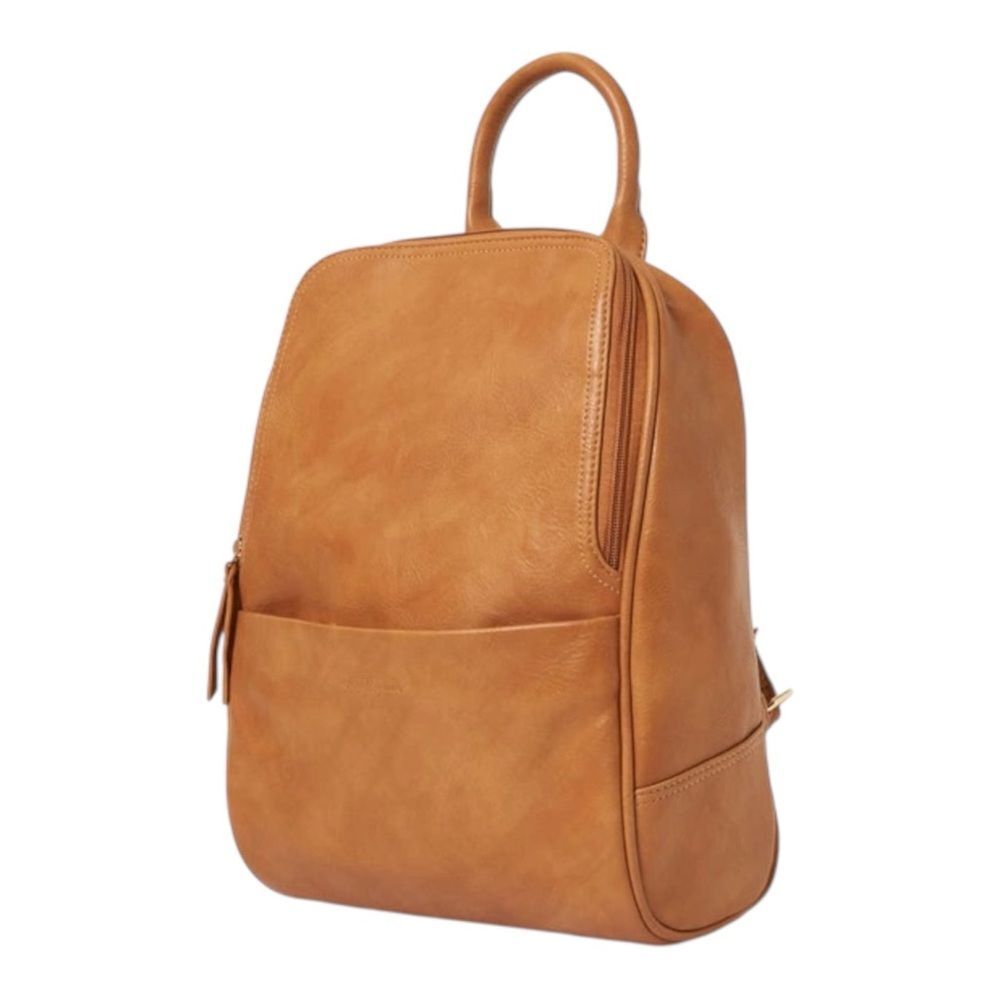 Urban Originals Ziggy Vegan Leather Backpack Tan Faux Leather Travel